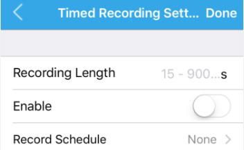 5.4.4 Timed recording settings You can set the scheduled recording settings in this page, include the