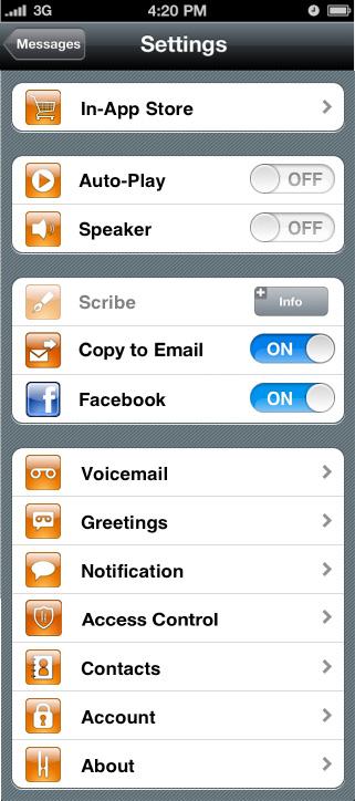 Your Messages Scribe HulloMail s Scribe products convert your voicemails to text, so you can read them directly in the app.