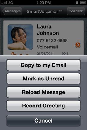To add a new contact press the + button or type in their name 4. Once you have selected a contact, tap Record and record your greeting 5. Tap Stop to end your recording 6.