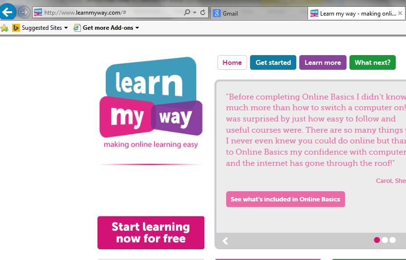 14 Once you ve logged out of learn my way, we need to close down the tab and return to our e-mail account.