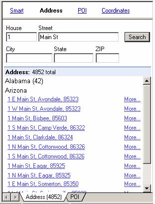 10 Address Search This is an advanced address search which allows to search by some specified address fields. Fill in the search address fields: House: Type or insert a number of a house (if known).
