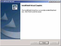 3 6. If the installation is successful, an InsallShield Wizard Complete window is displayed. Click Finish.