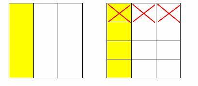 4 Draw a rectangle and divide it into three equal parts from left to right Each part is one-third of the whole rectangle. Shade one of these parts.