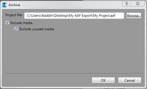 Vegas Pro:.AAF File>Export>Pro Tools AAF File Match the settings shown: Vegas Pro only exports referenced.aaf s.