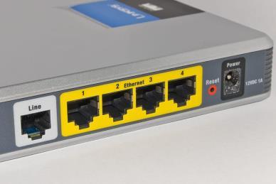 Routers Transmits data between different