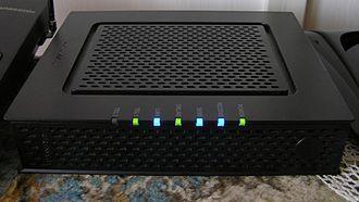 A home router connects local devices to a