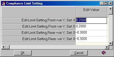 136 Getting Started with Lotus Suspension Analysis 12 - Internal Optimizer Limit Setting for Individual Bar In a similar manner to user line setting, a convenience menu option
