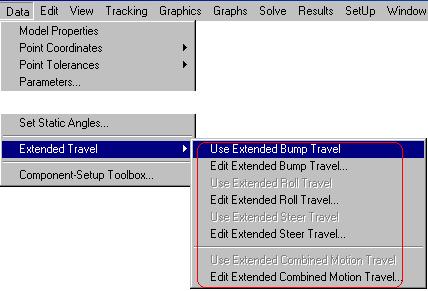 Setting the Displacement Module Type Each of the three standard displacements and the combined mode has an extended option, where rather than use the limit