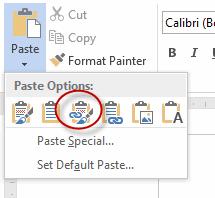 7. Switch to Excel, click the pie chart, and copy it to the clipboard, switch to the Word document, double-click below the first paragraph, and paste the chart into Word.