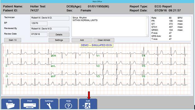 If you are finished, click OK to create a PDF Summary Report 7. The Summary Report will be filed in the chart under the ECG MM tab 8.