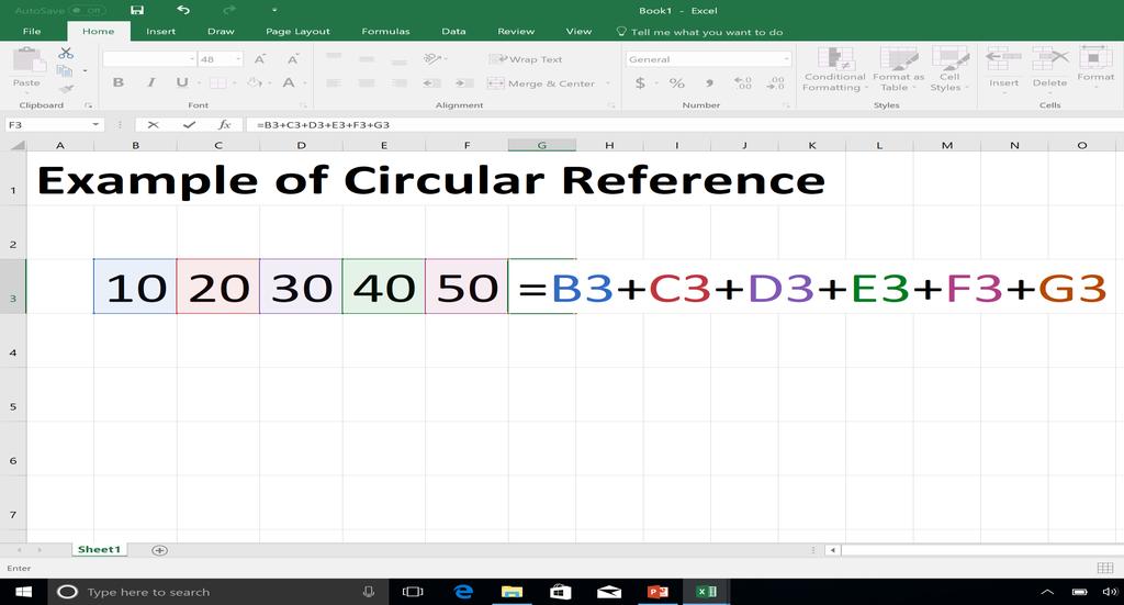 Circular Reference A circular