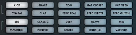 Loading / Changing Drum Sounds Loading sounds into a Drum Engine can be broken down into three simple steps: 1. Selecting a Drum Type (for example Kick ) 2. Selecting a Sub Bank (for example 808 ) 3.