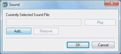 3 Select the sound file and click [Open]. 4 Click [OK]. The sound file will be copied to the same folder as the image.