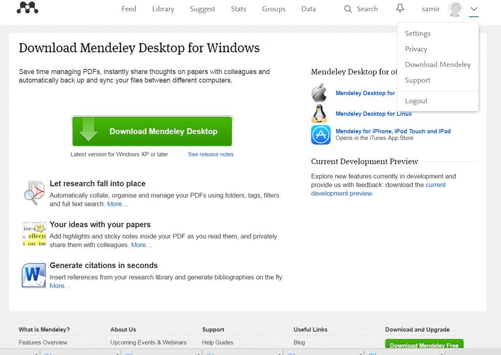 Step-2: Login to your Mendeley Account to download Mendeley Desktop OSSLM-2016 Step-3: Install Mendeley desktop by double clicking the installation file Once Mendeley will install, you can start