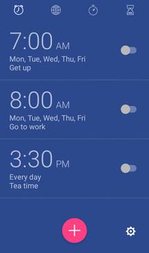 1. From home, tap Apps > Clock. 2.