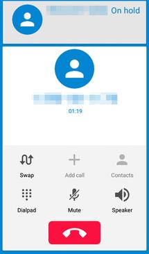 Tap Swap. Note: For those calls where you don t want to be interrupted, you can temporarily disable Call Waiting by pressing before placing your call.