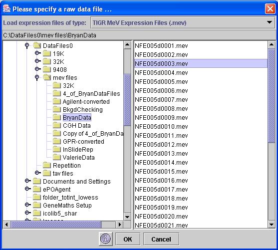 button Display a brief overview of supported file types. OK button Confirm the selected file name. Cancel button Cancel the selection and close the file system browser.