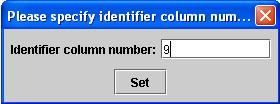 column that registers an identifier value for each spot in the data file is required for this operation. The replicated spots should have the same identifier value.