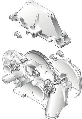 PROVEN TURBO TECHNOLOGY A Easily accessible gearbox B A Individually designed impellers Dedicated