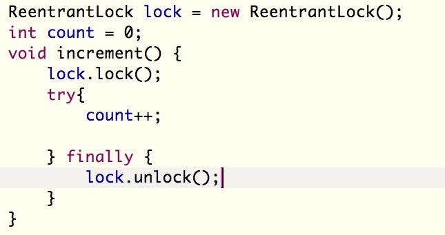 Explicit Locking: Lock Interface ReentrantLock