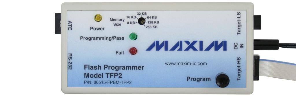 UG_6618_122 78M6618 PDU1 Firmware Quick Start Guide 1.3.4 TFP2 Flash Programmer The Signum ADM-51 can serve as a programmer for prototyping and small quantities.