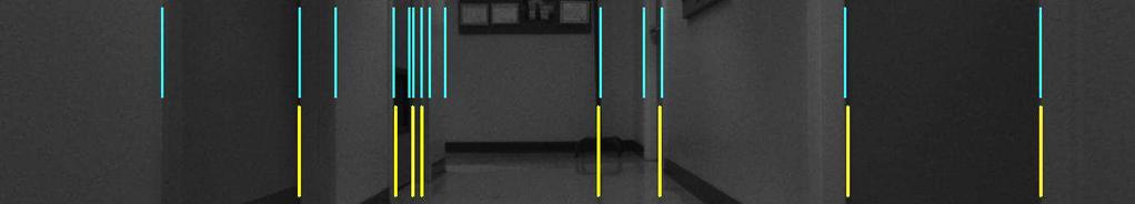 evidence for vertical lines. A comparison of the two methods are shown in the Fig. 5 for three typical images that is taken during a robot run.
