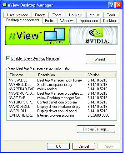 English 3.1.7. nview properties pages nview is a set of desktop tools designed to help you be more productive when using your graphics card.