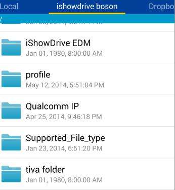 C. File editions in ishowdrive / Local C-1 Create a new folder Please click red mark as below and it will pop out New Folder