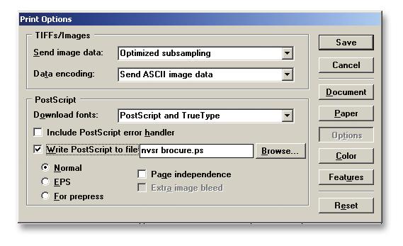 Next, choose Print from the File pull down menu. This will open the print dialog box.