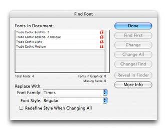 Creating a Hi-Res PDF from InDesign for Print Prior to creating your PDF you must first check that all the links and fonts used in your document are updated.