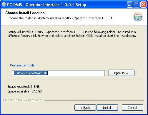 You can select which files will be taken into consideration during the installation in this dialog. The installation of all files is recommended.