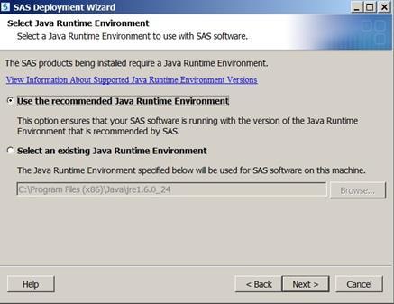 Use the recommended Java Runtime