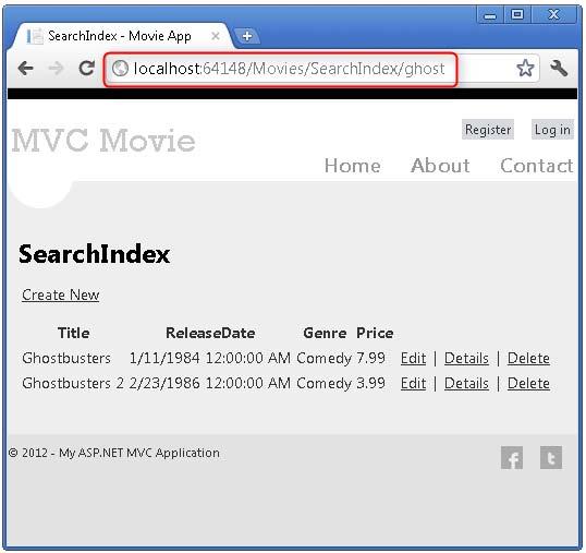 However, you can't expect users to modify the URL every time they want to search for a movie. So now you you'll add UI to help them filter movies.