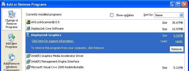 Uninstall the Driver on Windows XP 7.1.