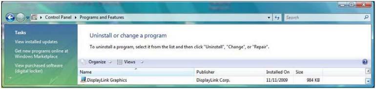 7.2 Uninstall the Driver on Windows Vista 7.2.1 Uninstall the USB Video Driver Step 1: Open the