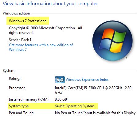 In the System window, note the Windows edition and System type: How to find your graphics card information 1.
