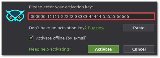 Activating without Internet access If your computer is not connected to the Internet, you can activate Gecata by Movavi via e-mail. Step 1: Click the button below to buy an activation key.