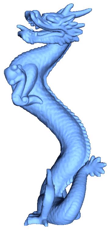 Fgure 5: Dragon model after rotaton and translaton of the head. Sesson tme ncludng subsamplng and precomputaton for each result: 1 mnute.