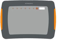 your activslate Charging socket Power On/Off button Registration keys Register key LCD screen Drawing area How to charge the Activslate The Activslate is supplied with a partially charged battery.