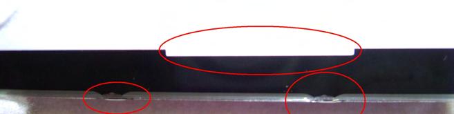 If you examine the LCD, there is a glossy side and a non-glossy side.