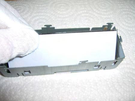 2) LCD assembly; LCD into cage, reflector and zebra strip insertion With the color filter stacked on top of the LCD and oriented as instructed, insert them into the LCD cage.