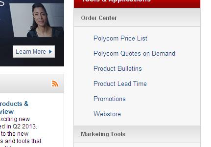 This will allow you to access a variety of other services including webstore, and will unify all of your Polycom related passwords to one password.