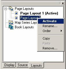 You will notice that Page Layout 1 will disappear and Page Layout 2 will appear. The page layout list will also update to show which layout is active.