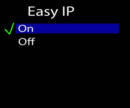 Easy IP: By selecting "Easy IP", a new window will open. This setting ensures that the IQ Micro searches all masks, not only within the specified Subnet.