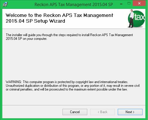 7. The Setup Wizard screen will open click Next to begin the