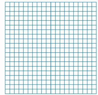 4. Using the graph paper to the right, draw a triangle that has one side that is 7 units long and one triangle that is 9 units long. Is there more than one triangle you could draw?