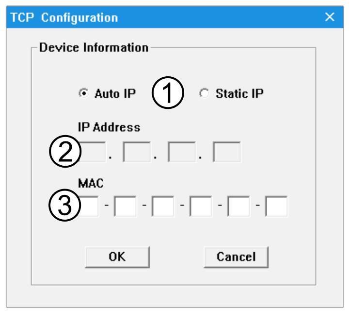 Configure TCP After action of 7, edit form will pop-up as below: 1.
