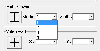 normally, click on the button, via the mode of the drop-down box choose 1/2/3/4 mode, and via