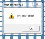 The software should automatically detect the 16x16 Matrix, if you have more than one HD Matrix from Atlona, use the drop down menu to select AT-HD-V1616M.