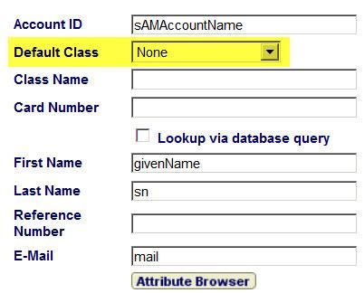 Sample: LDAP Connector Step 1 Select NONE at the LDAP Connector Attribute section From the